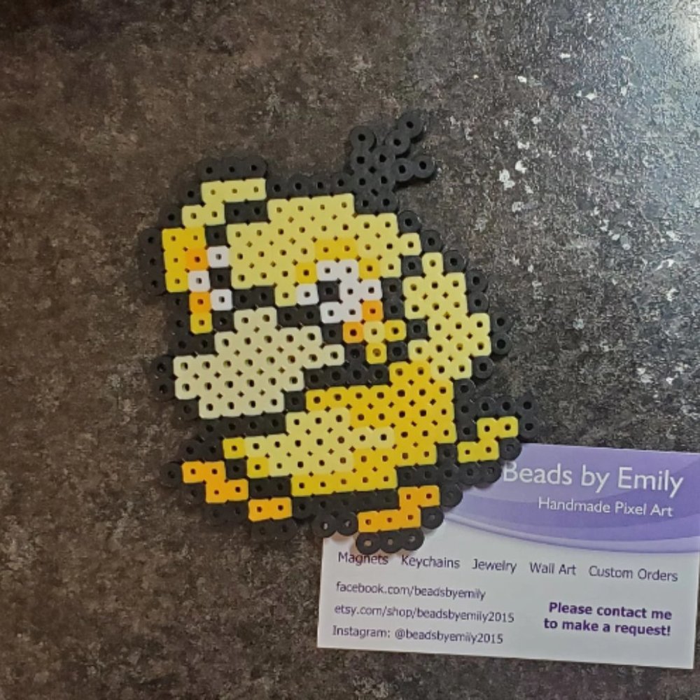 Psyduck Magnet - Handmade Home Decor - Kids Teens Room - Game Room